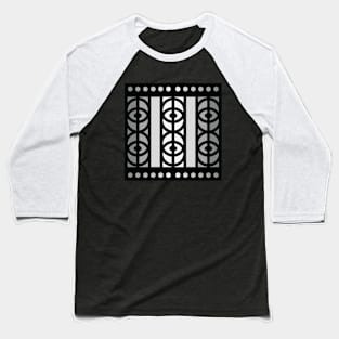 “Dimensional Insight” - V.1 Grey - (Geometric Art) (Dimensions) - Doc Labs Baseball T-Shirt